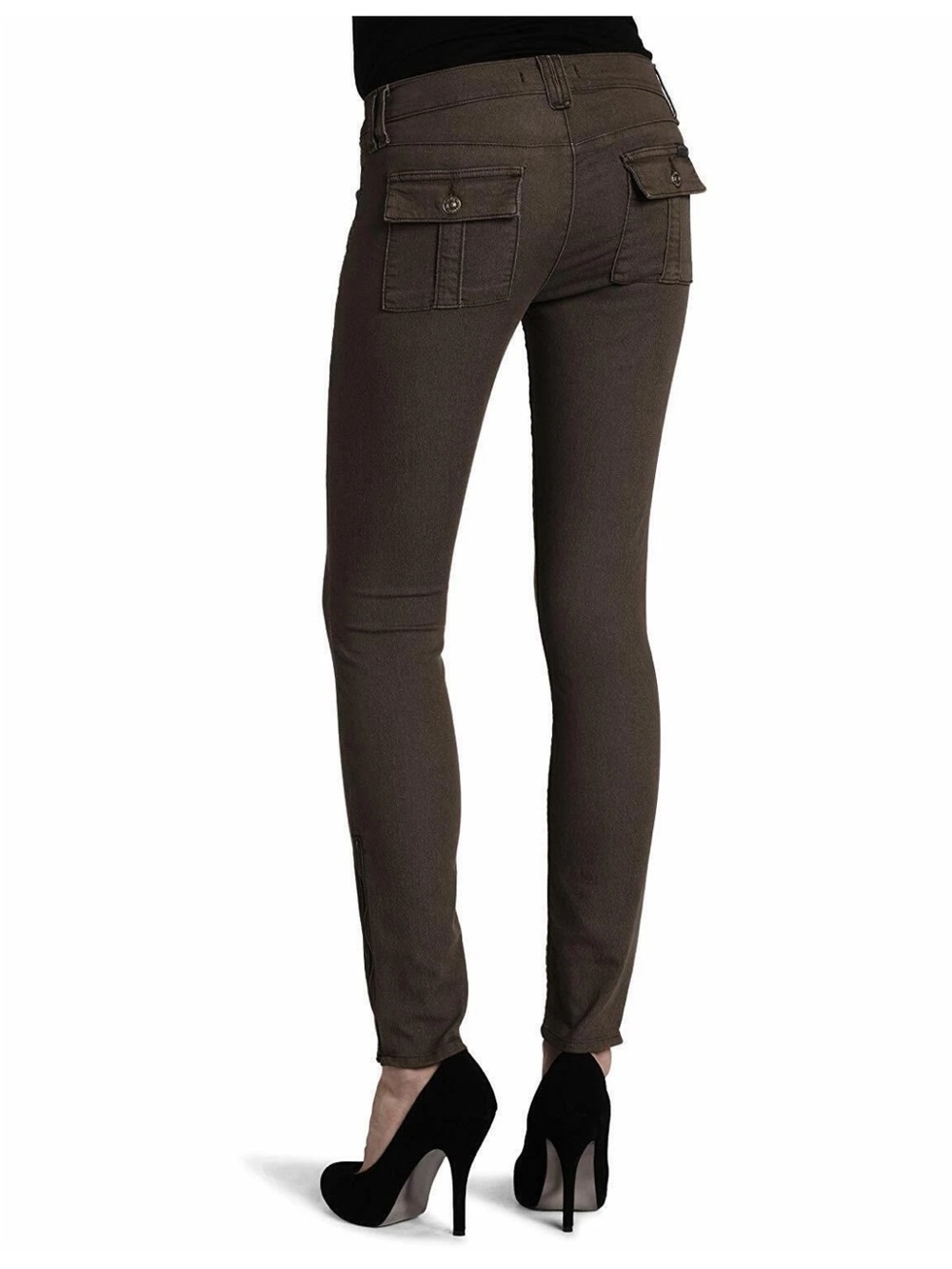 7 For All Mankind Slim Skinny Cargo Pocket Pants - Brown